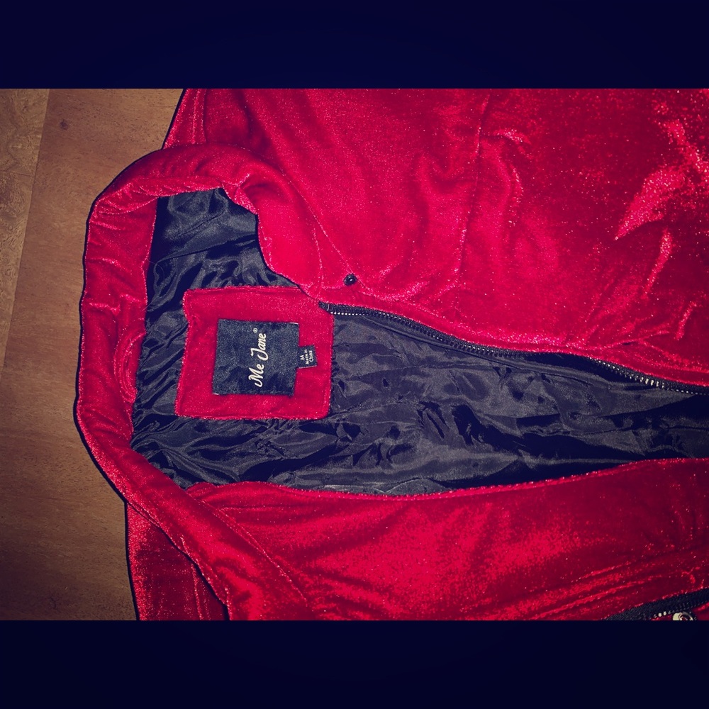 Velvet puffer jacket